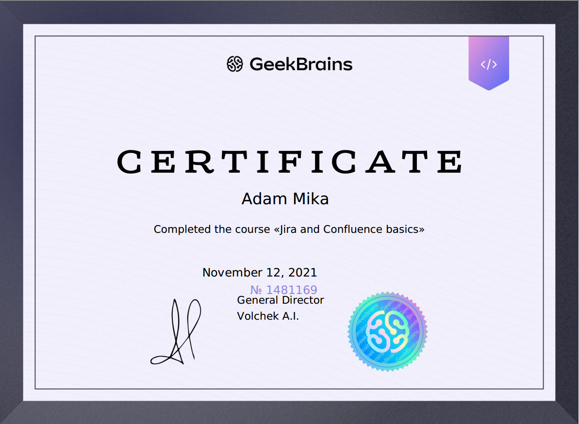 Jira & Confluence Certificate